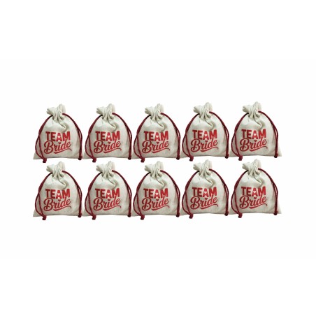 Team Bride  Baskıl Kese 10x13 Ebat 10'Lu Paket