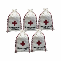 Hangover kit Baskılı Kese 15x20 ebat 5'li Paket